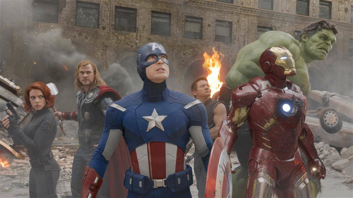 Gli Avengers in una scena del primo film