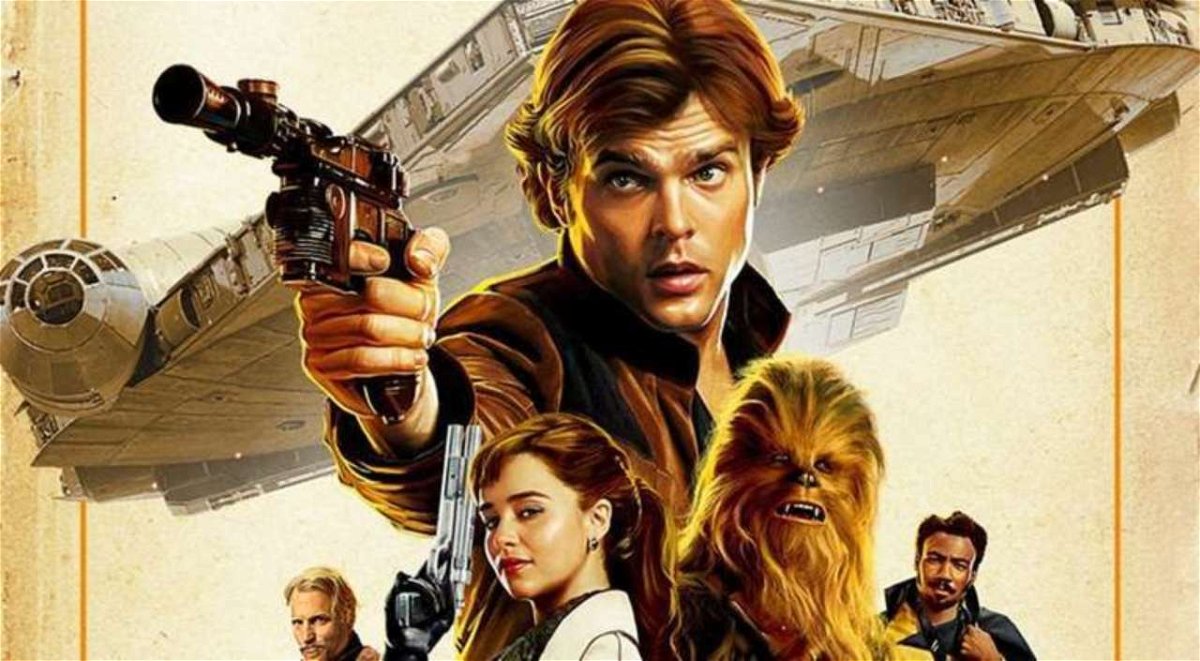 Un dettaglio del poster di Solo: a Star Wars Story