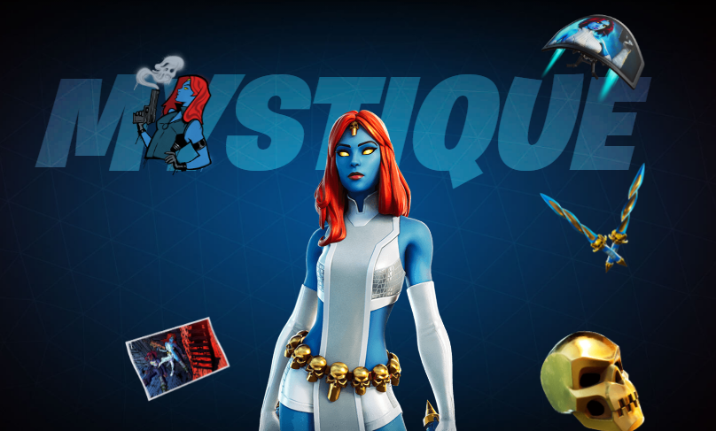 Immagine promozionale del costume di Mystique in Fortnite