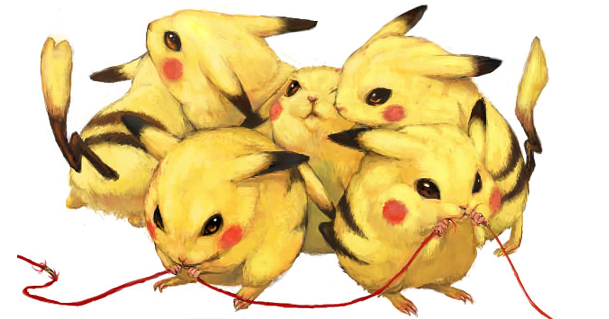 Un gruppo di Pikachu realistici