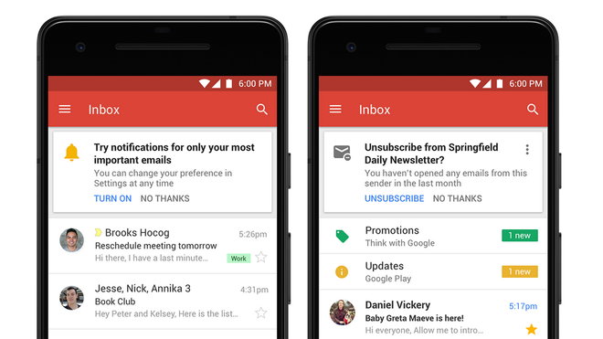 La versione mobile di Gmail introduzione la funzione Notifiche ad alta priorità