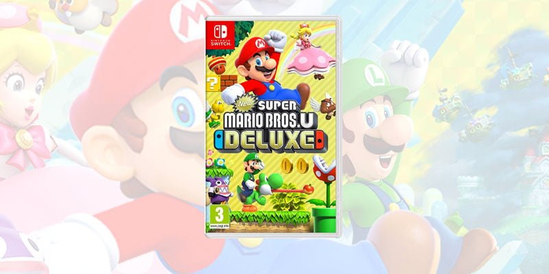 La boxart su Nintendo Switch di New Super Mario Bros. U Deluxe