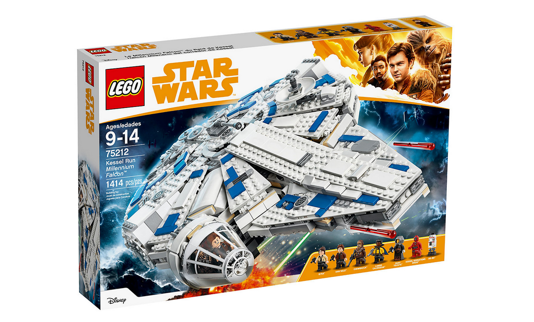 Il box del set di LEGO dedicato al Kessel Run Millennium Falcon from Solo: A Star Wars Story