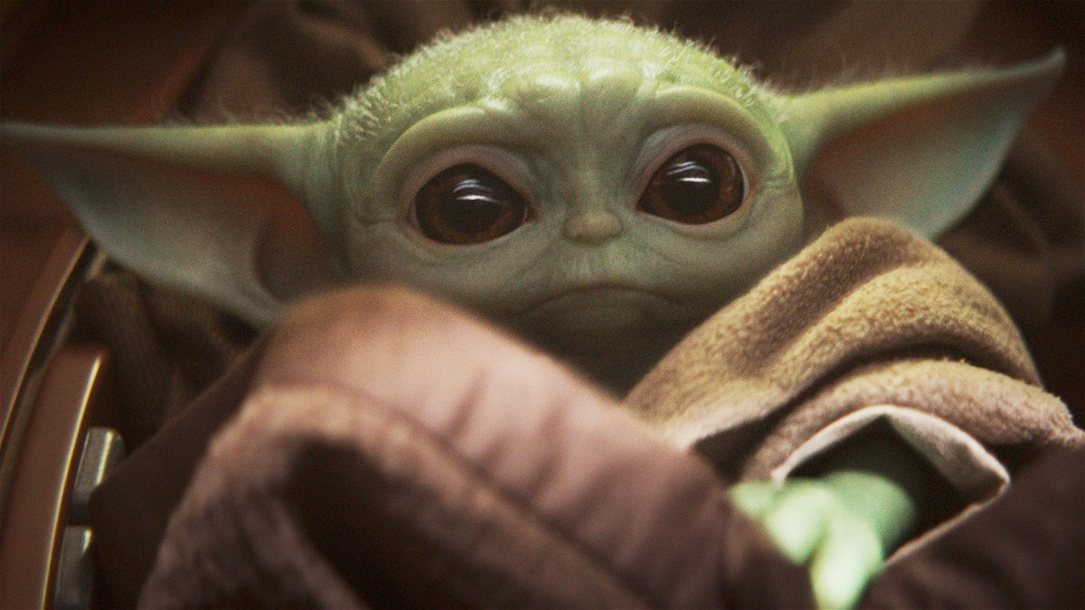 The Mandalorian, un primo piano di Baby Yoda/The Child