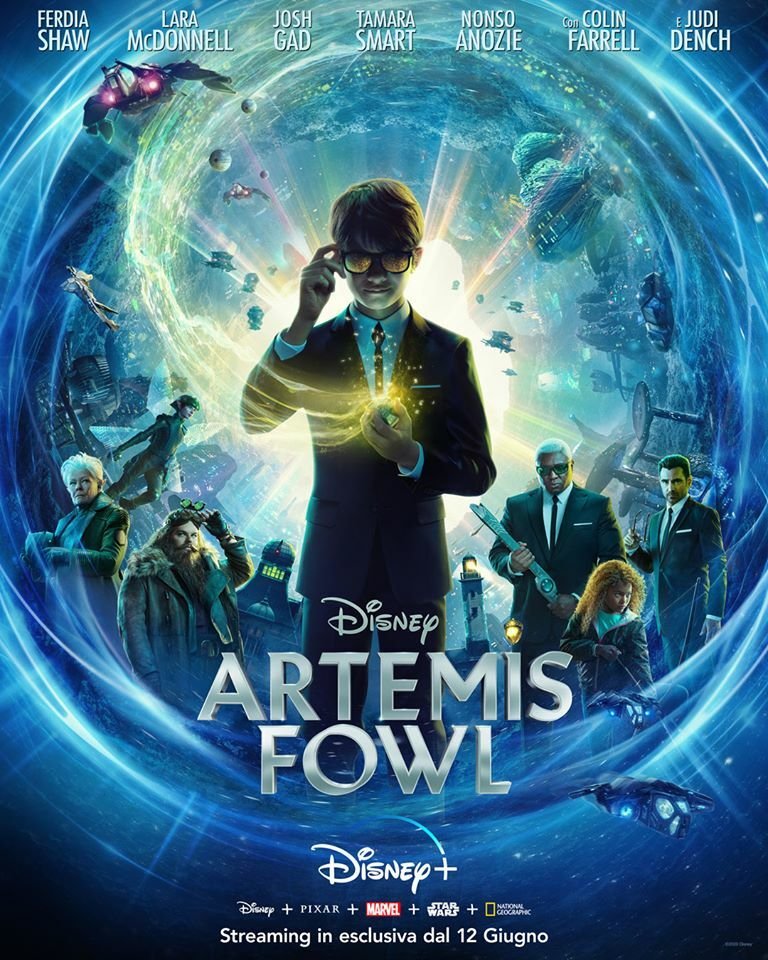 Il poster italiano per l'uscita di Artemis Fowl su Disney+