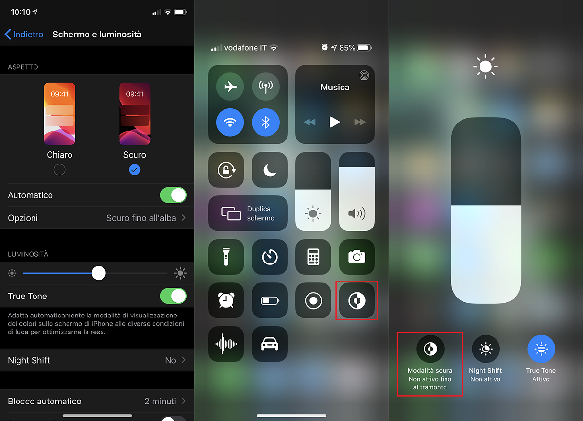 La Dark Mode finalmente su iPhone con iOS 13