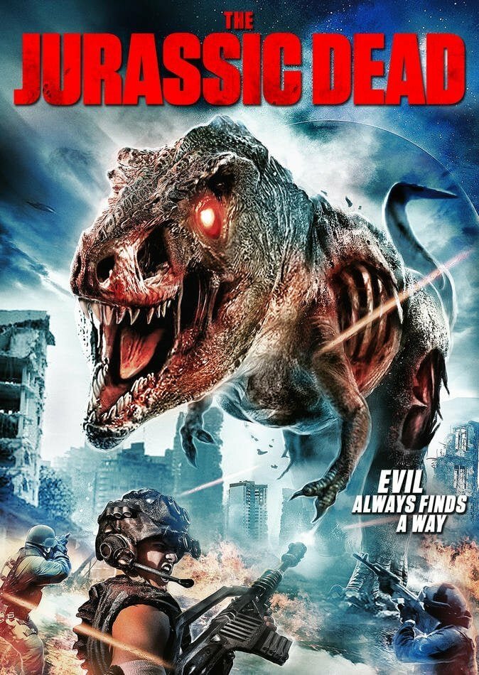 Il T-Rex zombie contro i militari nel poster di Jurassic Dead