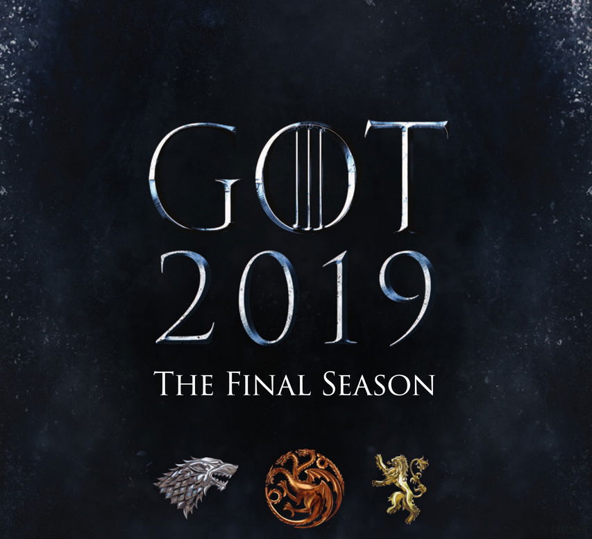 Clicca per vedere l'immagine originale Il poster di GoT 8 con la data di messa in onda e i sigilli di Stark, Targaryen e Lannister