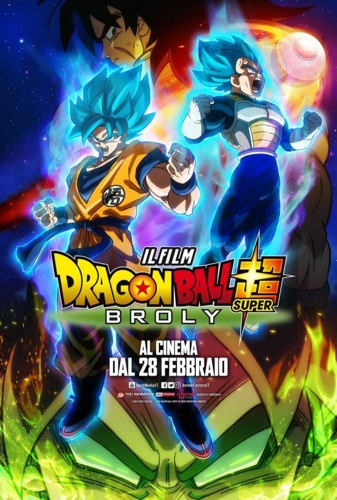 Poster cinema Dragon Ball Super Broly
