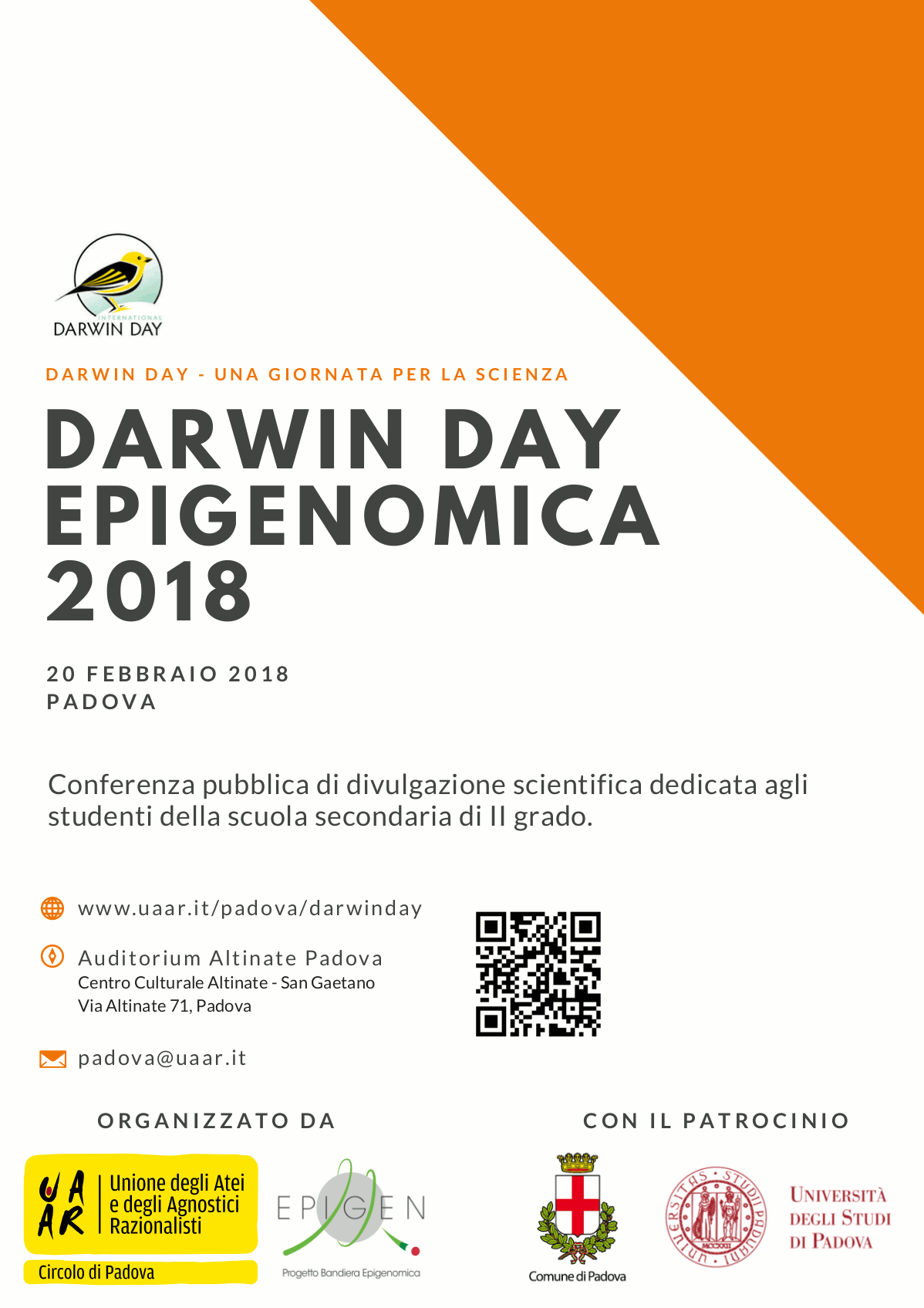 Evento del Darwin Day a Padova