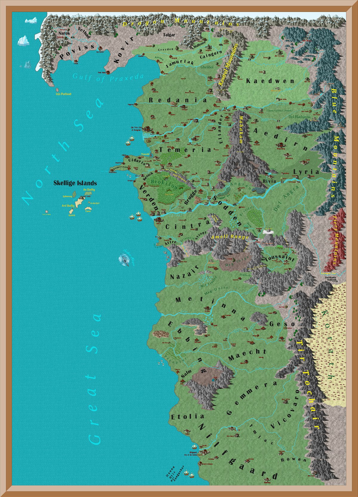 La mappa completa dell'universo di The Witcher