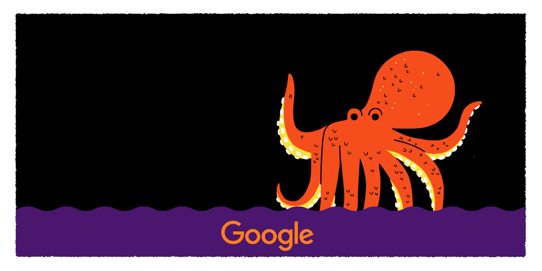 Google Doodle di Halloween 2019 - il polipo