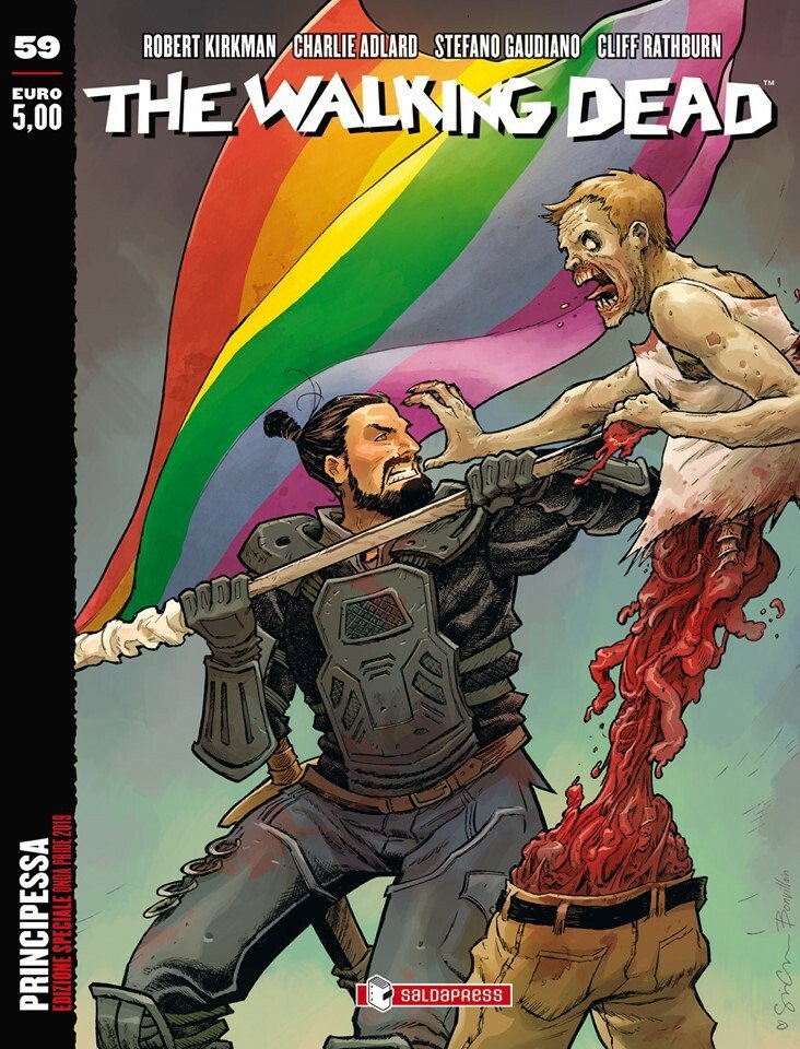La variant cover di The Walking Dead 59 dedicata al Pride