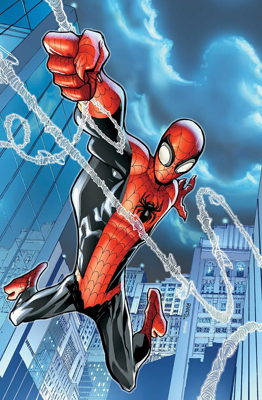 Spider-Man in una pagina della serie The Superior Spider-Man