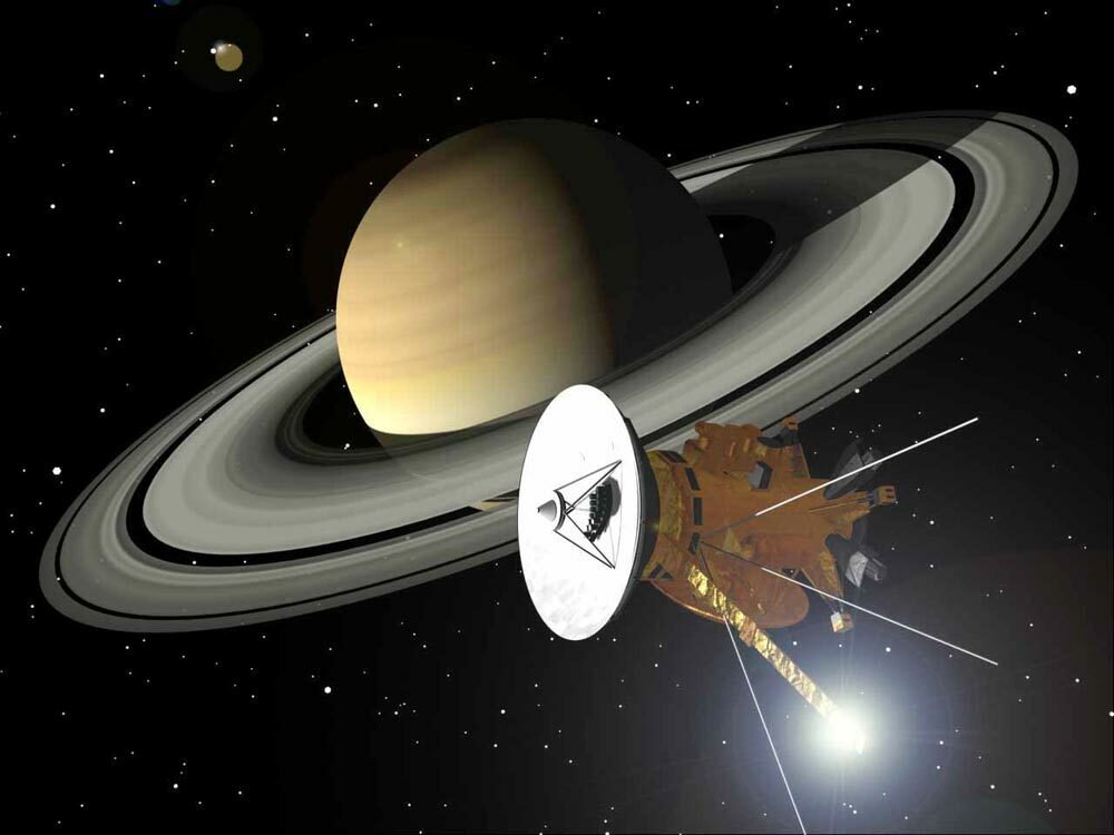 Una rappresentazione della sonda Cassini