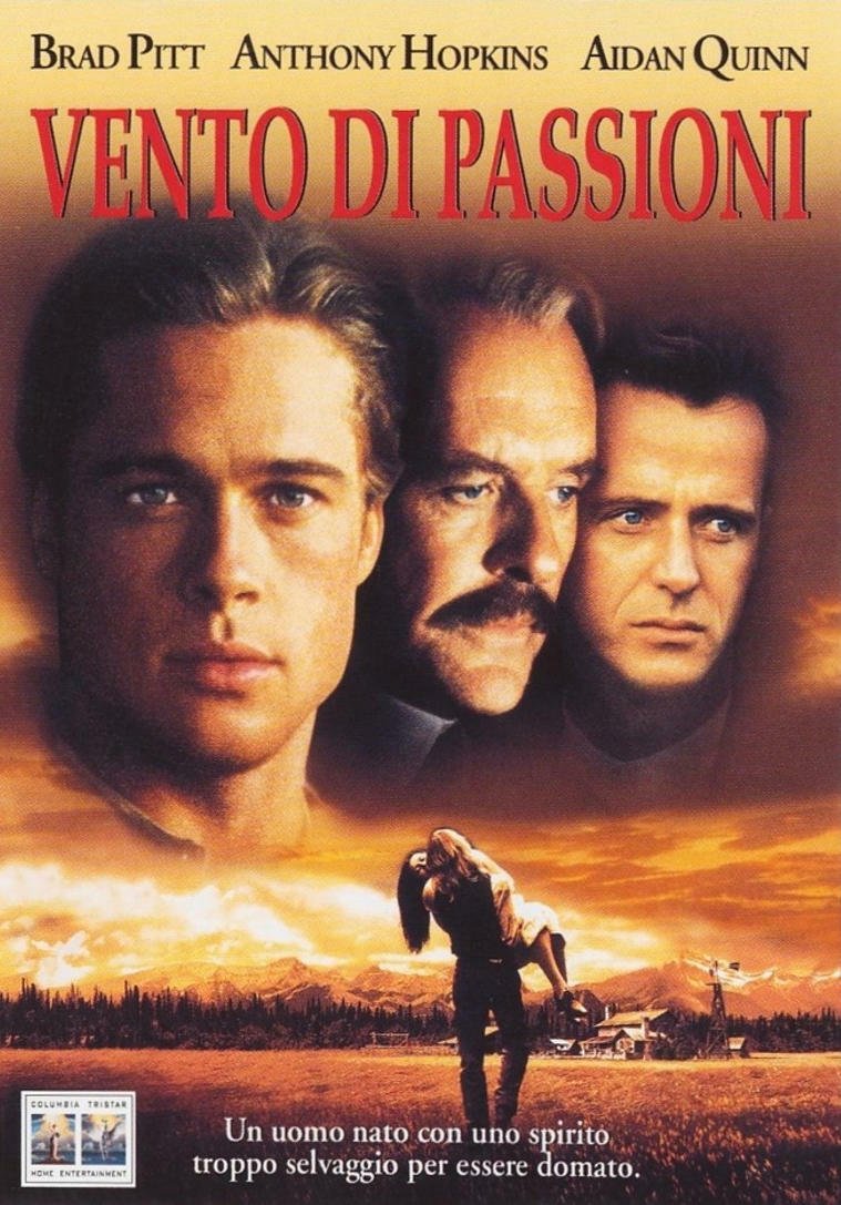 La locandina del film Vento di Passioni con Brad Pitt e Anthony Hopkins