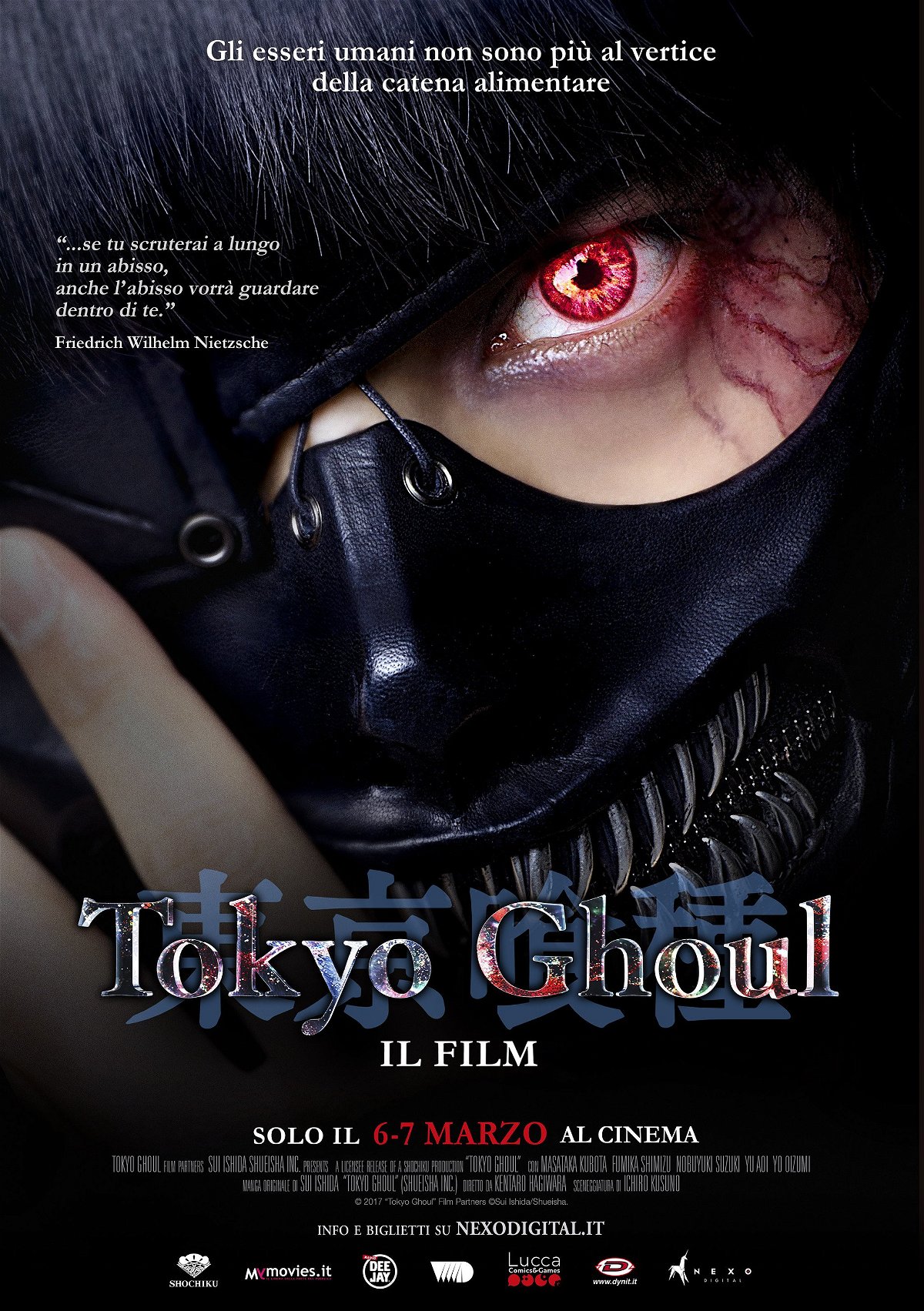 Ken Kaneki sul poster del film di Tokyo Ghoul