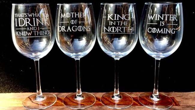 Bicchieri da vino di Game of Thrones
