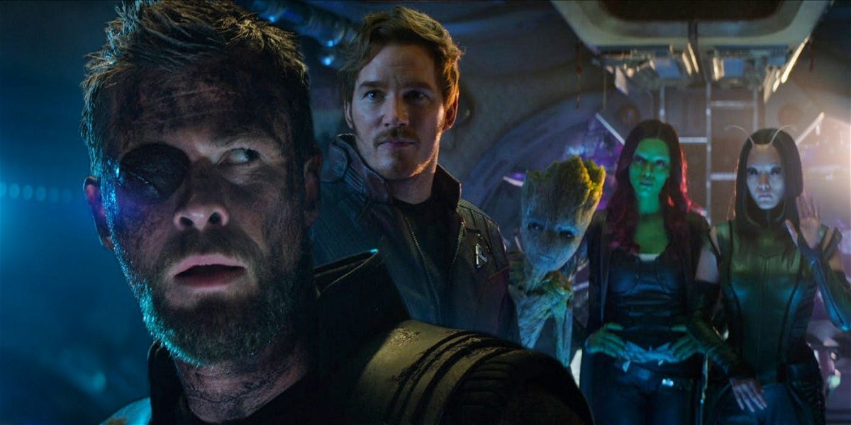 Chris Hemsworth e il cast di Guardiani della Galassia Vol. 2