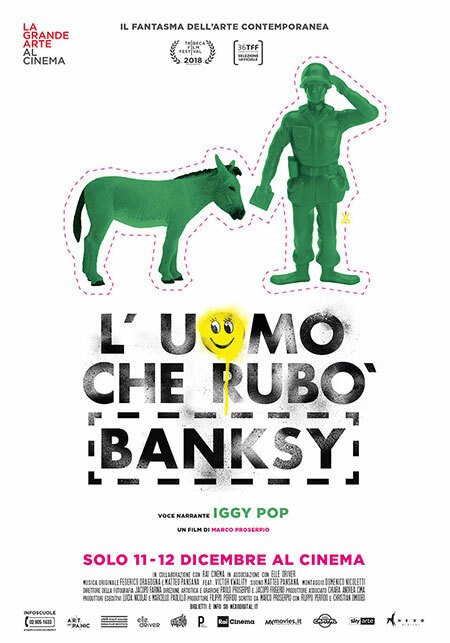 Il poster del documentario  L'uomo che rubò Banksy