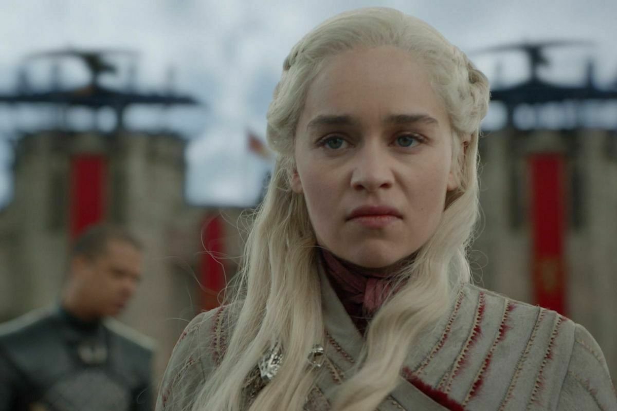 Emilia Clarke in Game of Thrones 8x04