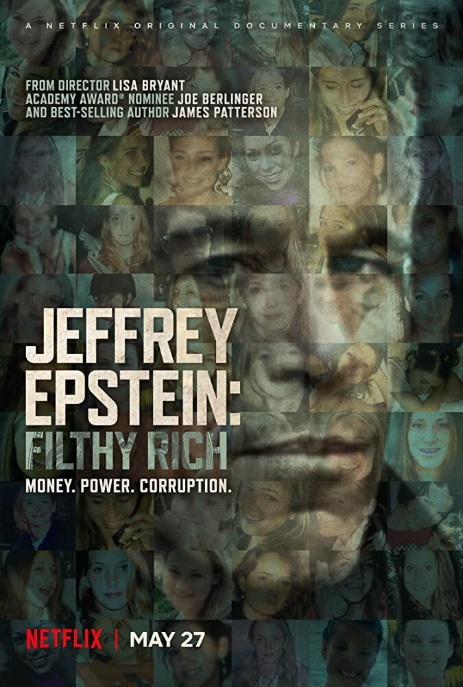 Il poster della docu-serie Jeffrey Epstein: soldi, potere e perversione