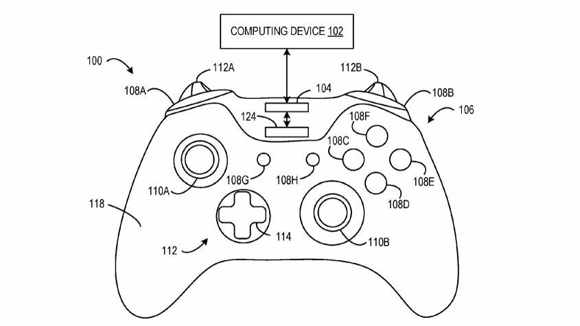 Immagine dai brevetti di proprietà di Microsoft