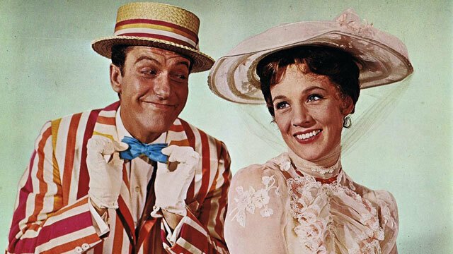 Mary Poppins e Bert in Mary Poppins del 1964