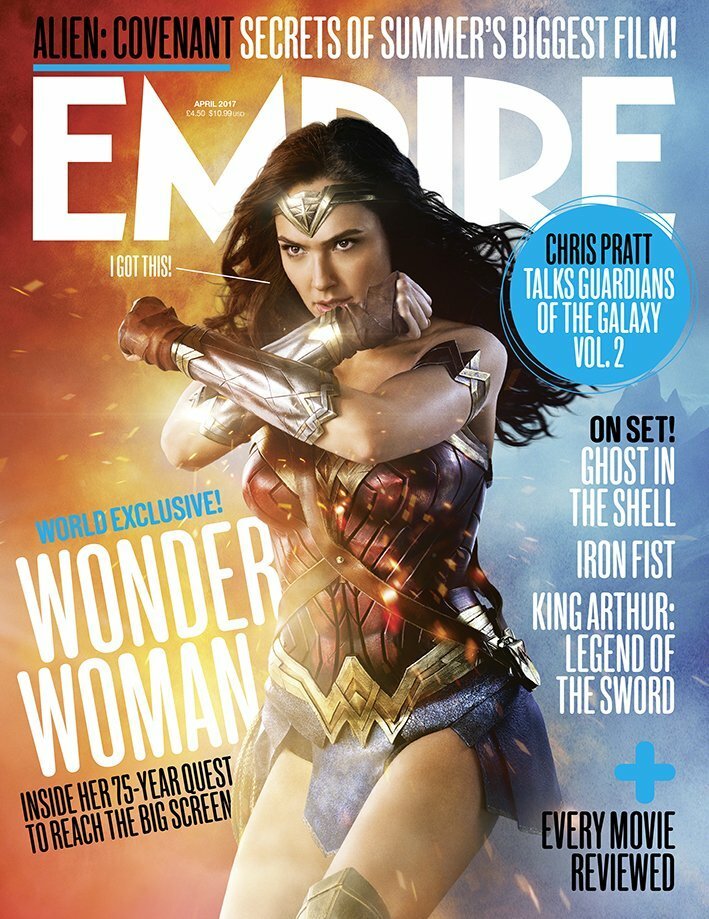 La cover di Empire con Wonder Woman