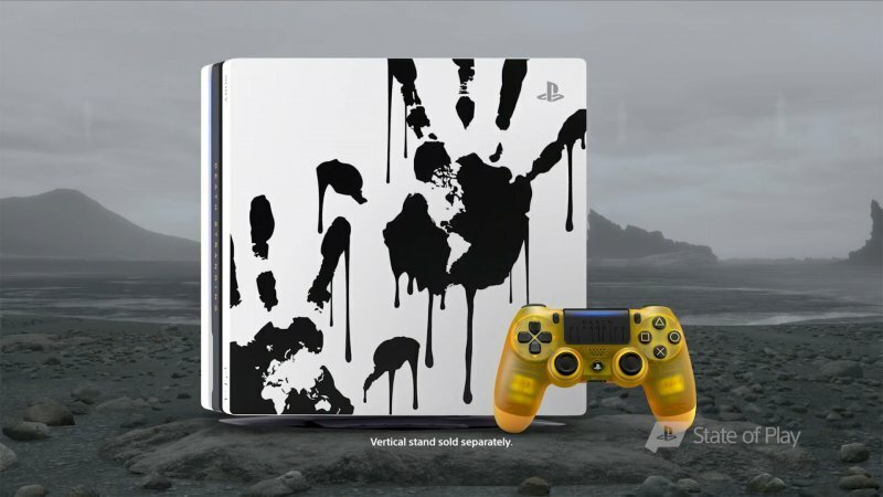 Un'immagine promozionale di PS4 Pro dedicata a Death Stranding
