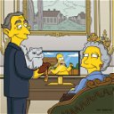 Copertina di Homer tampona la Regina Elisabetta