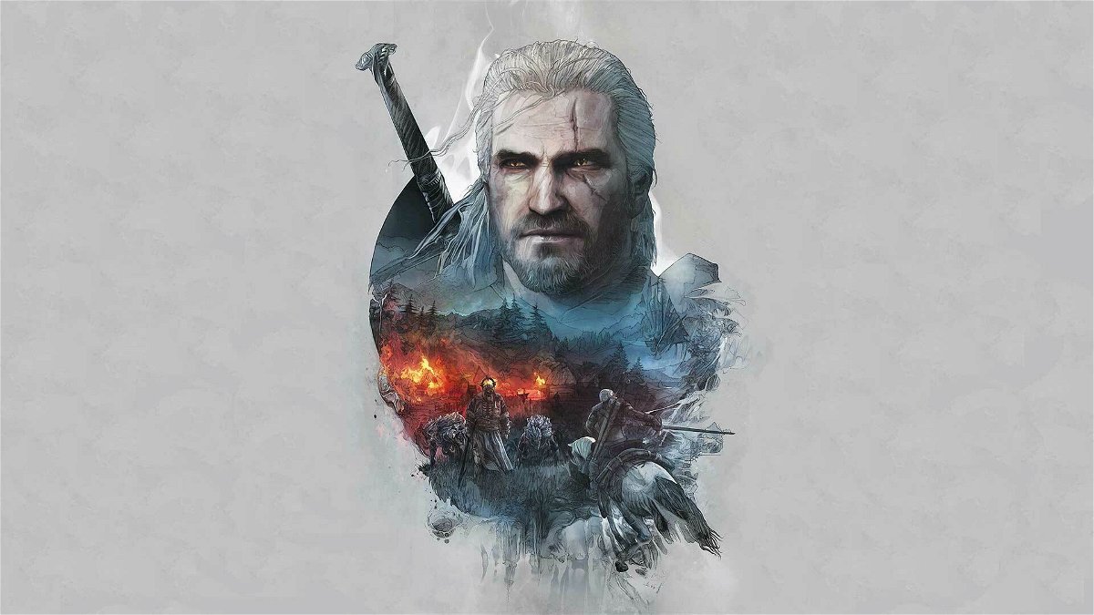 Artwork dello strigo Geralt di Rivia