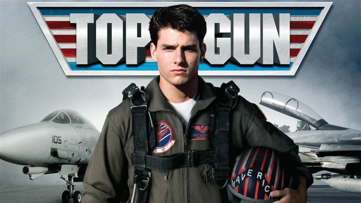 Tom Cruise in un poster di Top Gun