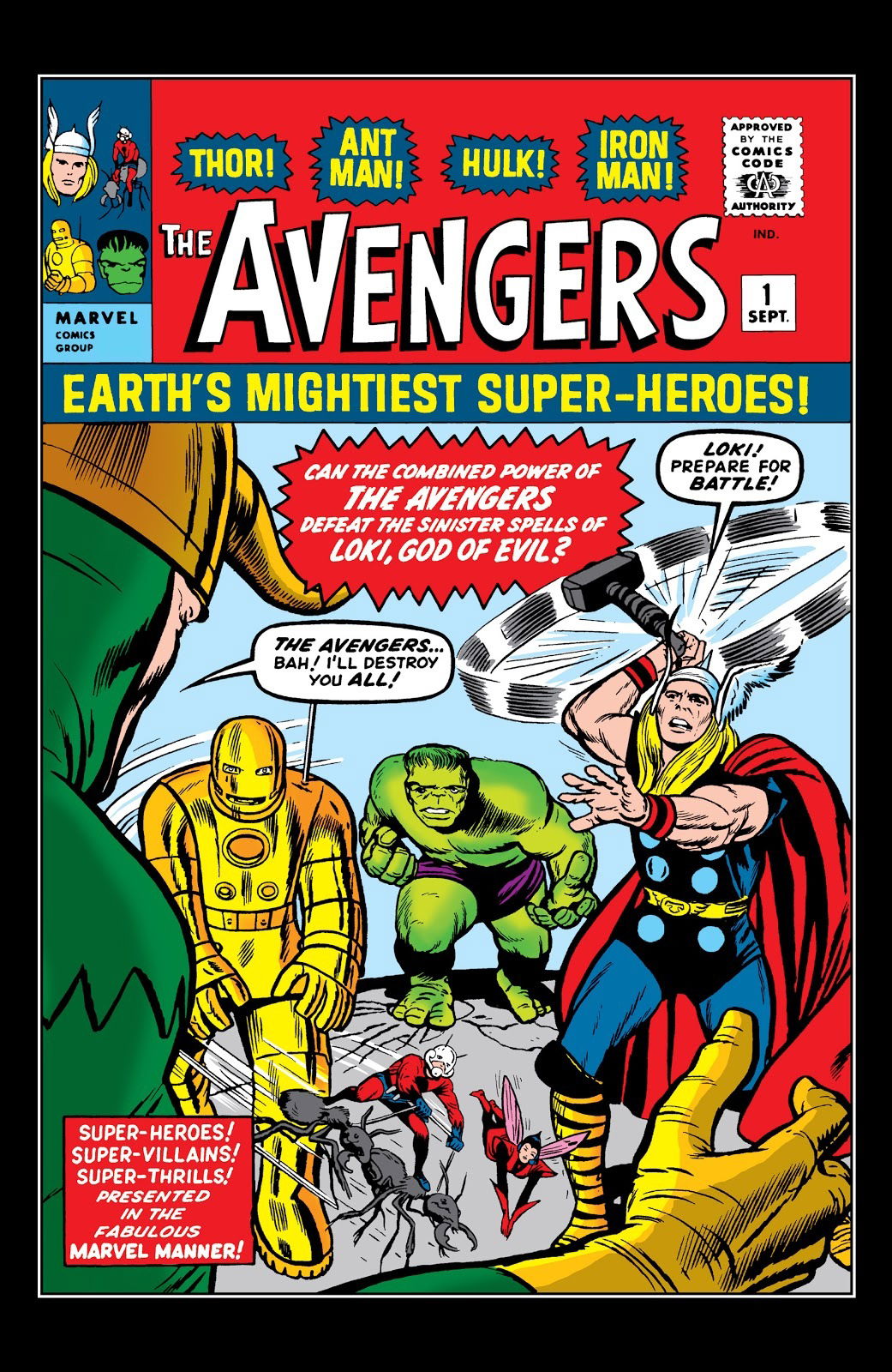 Iron Man, Hulk, Thor, Ant-Man and the Wasp affrontano Loki nel primo numero di The Avengers
