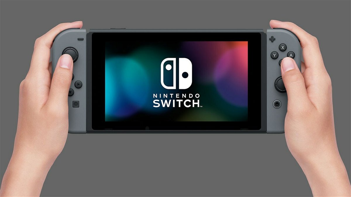 Un'immagine in cui Switch è usata come console portatile
