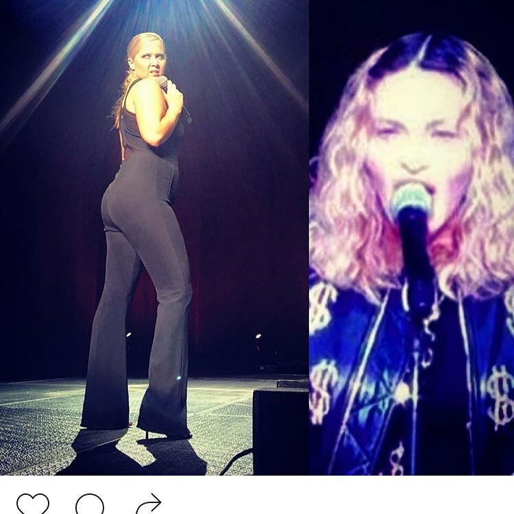 Amy Schumer fa allusioni piazzando un microfono di fronte a Madonna