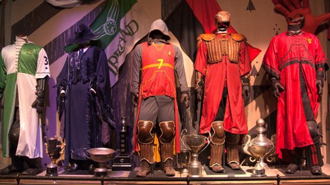Sala Quidditch all'interno della mostra The Harry Potter: The Exhibition