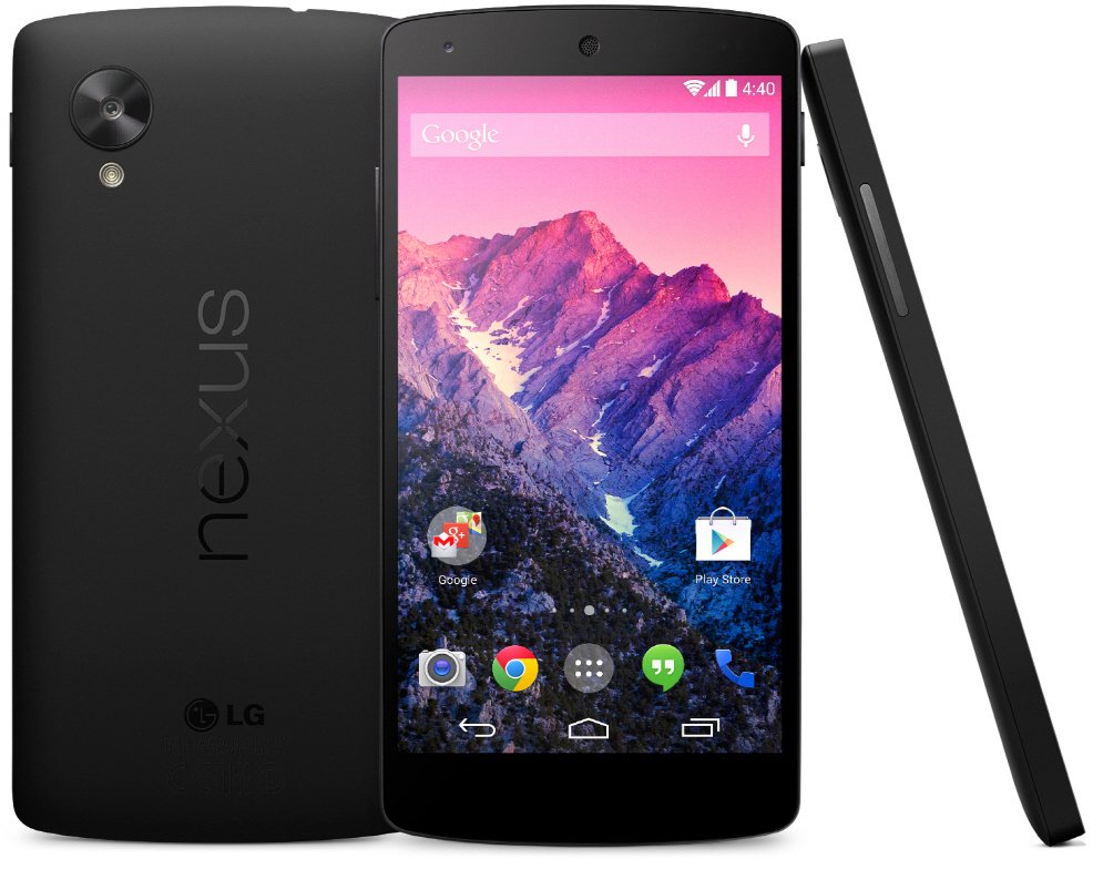 Immagine stampa dello smartphone Nexus 5 di Google