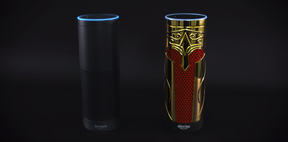 Alexios affianca Alexa su un dispositivo Amazon Echo