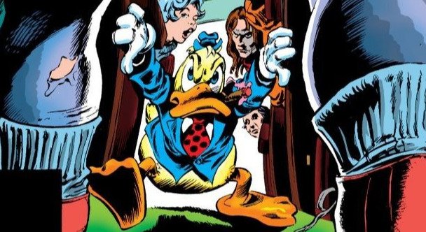 Dettaglio della cover di Howard the Duck #11