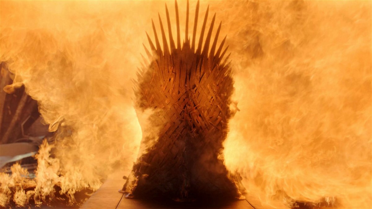 Drogon distrugge il trono di spade in Game of Thrones 8x06
