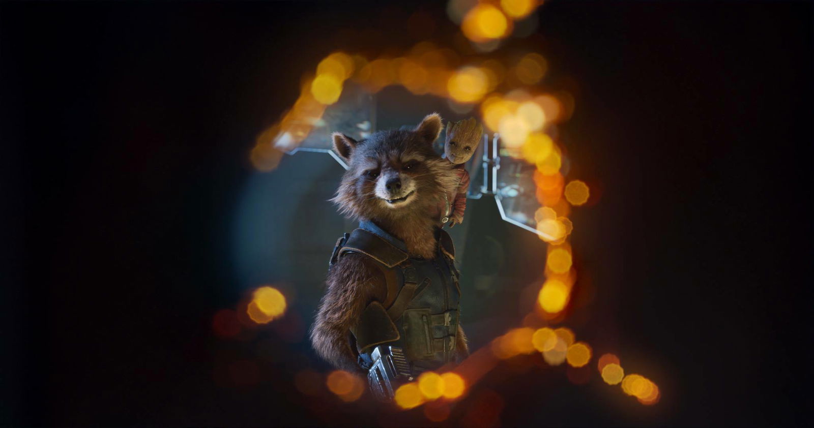 Clicca per vedere l'immagine originale Rocket e Baby Groot in Guardiani della Galassia vol. 2