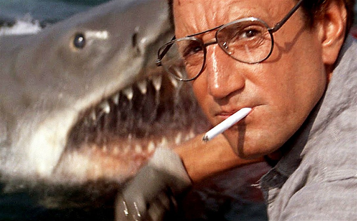 Roy Scheider interpreta Martin Brody in una scena del film Lo squalo diretto da Steven Spielberg.