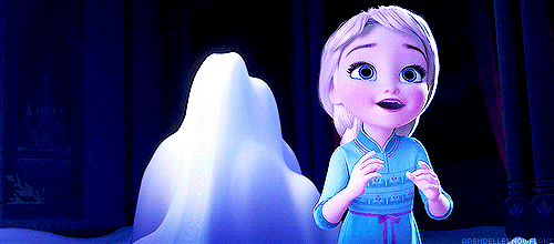 La piccola Elsa in Frozen usa i suoi poteri