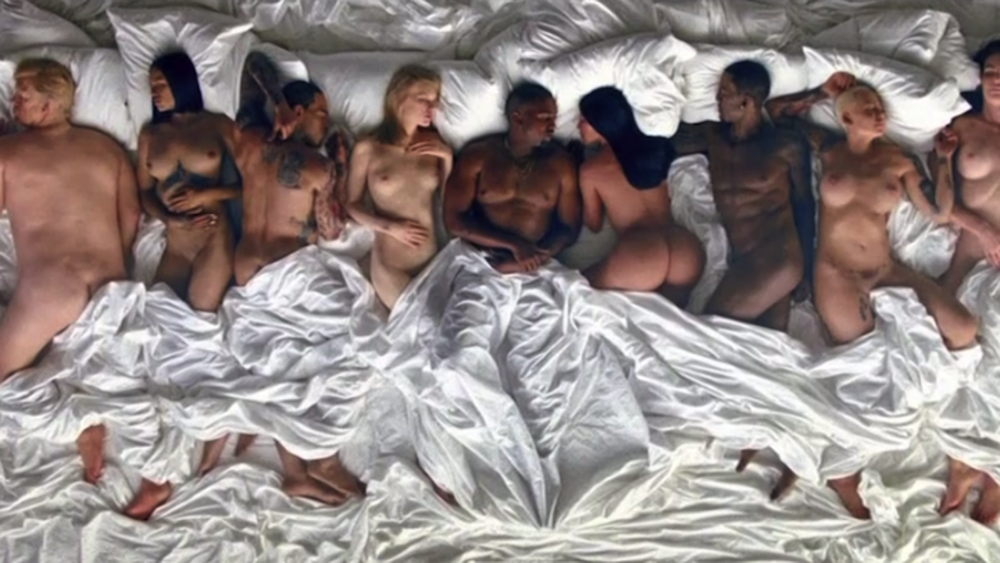 Immagine tratta dal video di Famous di Kanye West