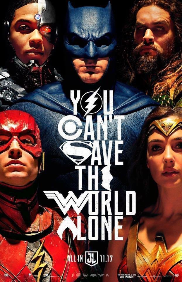 Il nuovo poster di Justice League presentato in occasione del Comic-Con di San Diego