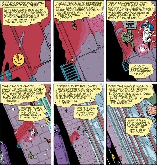 Il fumetto di Watchmen