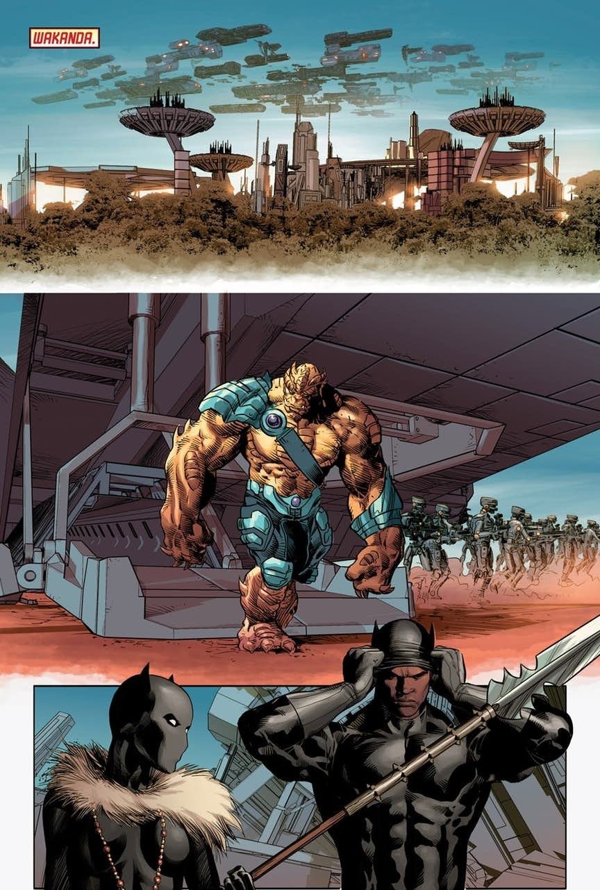 L'attacco al Wakanda sulle pagine di New Avengers