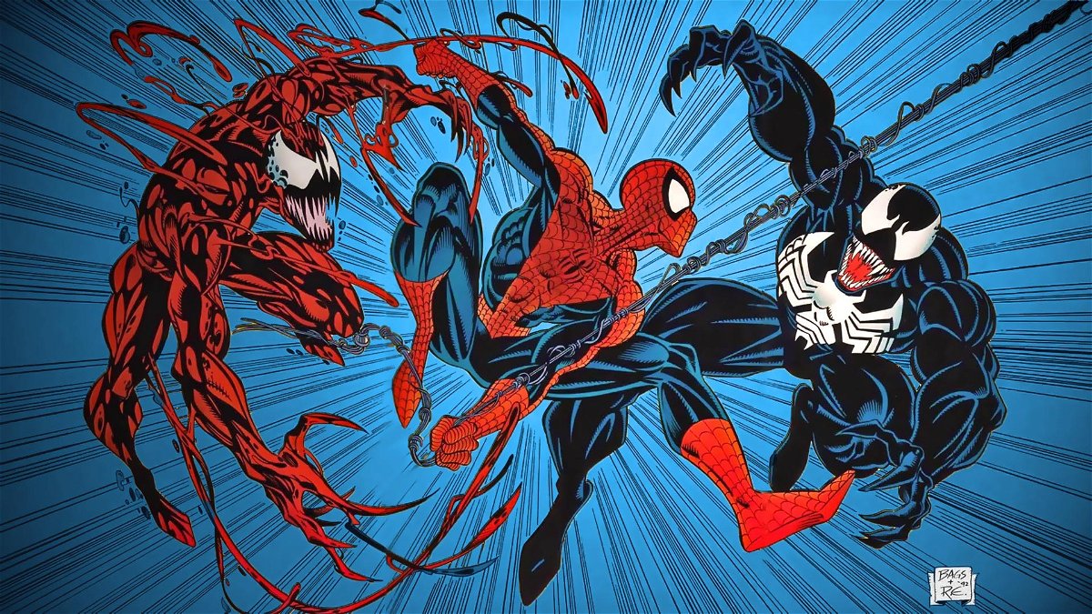 Carnage, Spider-Man e Venom nei comics