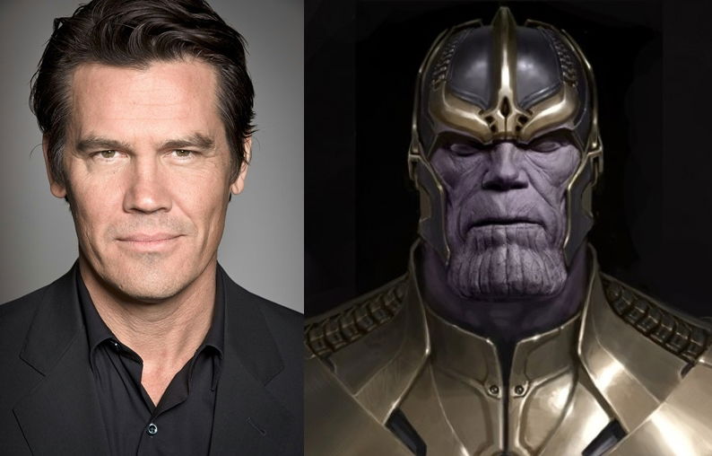 Clicca per vedere l'immagine originale Josh Brolin e il suo personaggio Thanos. Antagonista degli Avengers